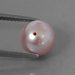 3.53 ct Pink Pearl Gemstone, Pearl Gem in Drilled Sphere Shape for Sale.