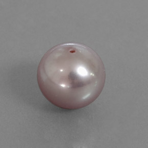 3.19 ct Gray Pearl Stone, Natural Pearl in Drilled Sphere Shape for Sale