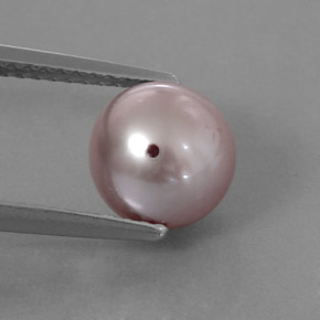 3.3ct Drilled Sphere Silver Pink Pearl Gem for sale 3.3ct Drilled Sphere Silver Pink Pearl Gem (ID: 325254)