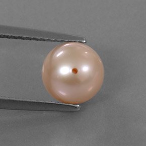 2.91 ct Pink Pearl Gemstone, Pearl Gem in Drilled Sphere Shape for Sale.