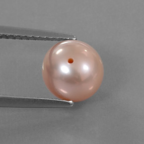 3.10 ct Yellow Pearl Gemstone, Pearl Gem in Drilled Sphere Shape for Sale.