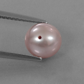 3.08 ct Pink Pearl Gemstone, Pearl Gem in Drilled Sphere Shape for Sale.