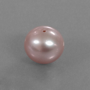 3.08 ct Pink Pearl Stone, Natural Pearl in Drilled Sphere Shape for Sale
