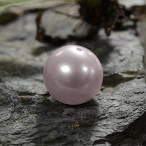 3.13 ct Pink Pearl Gemstone, Pearl Gem in Drilled Sphere Shape for Sale.