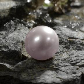 3.13 ct Pink Pearl Stone, Natural Pearl in Drilled Sphere Shape for Sale