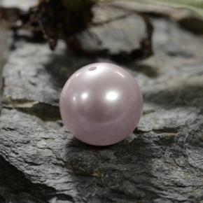 Pearl Gemstone in 7.7 mm Size for Sale, Pearl Stone in Pink Color