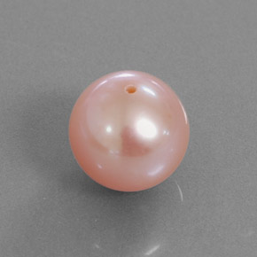 3.54 ct Pink Pearl Gemstone, Pearl Gem in Drilled Sphere Shape for Sale.