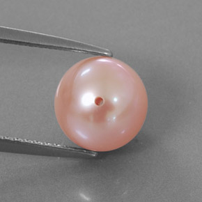3.54 ct Pink Pearl Stone, Natural Pearl in Drilled Sphere Shape for Sale