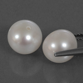 Pearl Gemstone in 8.6 mm Size for Sale, Pearl Stone in Cream Color