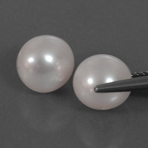 Pearl Gemstone in 8 mm Size for Sale, Pearl Stone in Cream Color