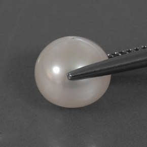 Pearl Gemstone in 8.3 mm Size for Sale, Pearl Stone in Silver White Color