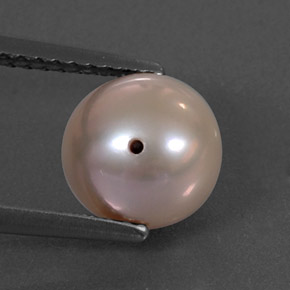 3.36 ct Pink Pearl Stone, Natural Pearl in Drilled Sphere Shape for Sale