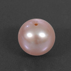 2.99 ct Pink Pearl Gemstone, Pearl Gem in Drilled Sphere Shape for Sale.