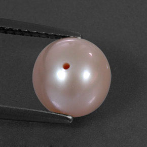 3.40 ct Pink Pearl Stone, Natural Pearl in Drilled Sphere Shape for Sale