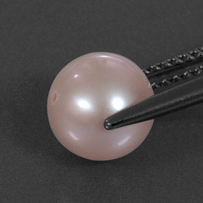 Pearl Gemstone in 8 mm Size for Sale, Pearl Stone in Silver Pink Color