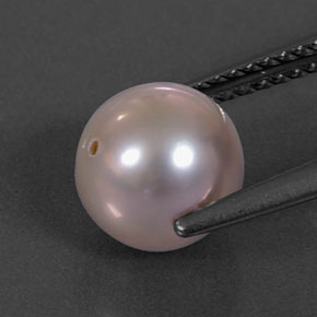 Pearl Gemstone in 7.9 mm Size for Sale, Pearl Stone in Medium Pink Color