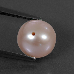 3.16 ct Pink Pearl Stone, Natural Pearl in Drilled Sphere Shape for Sale