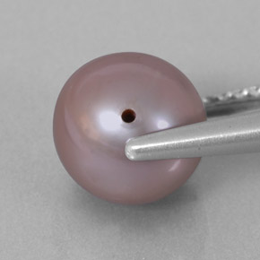 Pearl Gemstone in 8 mm Size for Sale, Pearl Stone in Lavender Color