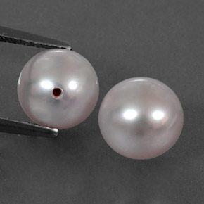 5.26 ct Pink Pearl Gemstone, Pearl Gem in Half-Drilled Sphere Shape for Sale.