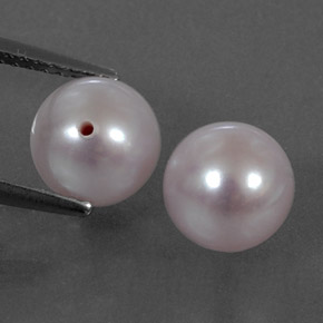 5.29 ct Pink Pearl Gemstone, Pearl Gem in Half-Drilled Sphere Shape for Sale.