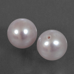 Pearl Gemstone in 7.2 mm Size for Sale, Pearl Stone in Silver Pink Color