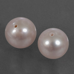 Pearl Gemstones in 7.3 mm Size for Sale, Pearl Stones in Medium Pink Color