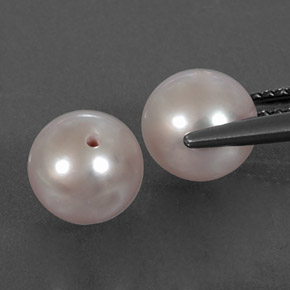 4.84 ctw Pink Pearl Stones, Natural Pearl in Half-Drilled Sphere Shape for Sale