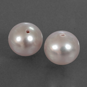 Pearl Gemstones in 7.1 mm Size for Sale, Pearl Stones in Silver Pink Color