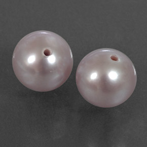 5.51 ctw Pink Pearl Stones, Natural Pearl in Half-Drilled Sphere Shape for Sale