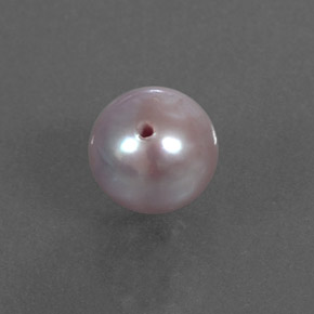 2.58 ct Pink Pearl Stone, Natural Pearl in Half-Drilled Sphere Shape for Sale