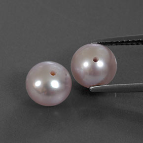 5.22 ct Blue Pearl Gemstone, Pearl Gem in Half-Drilled Sphere Shape for Sale.