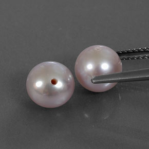 Pearl Gemstone in 7 mm Size for Sale, Pearl Stone in Lavender Color