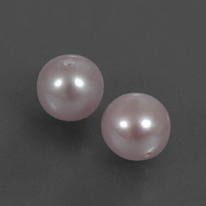 5.55 ctw Pink Pearl Stones, Natural Pearl in Half-Drilled Sphere Shape for Sale