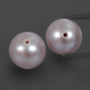 5.52 ct Pink Pearl Gemstone, Pearl Gem in Half-Drilled Sphere Shape for Sale.