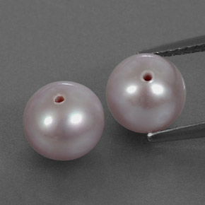 4.96 ct Blue Pearl Gemstone, Pearl Gem in Half-Drilled Sphere Shape for Sale.