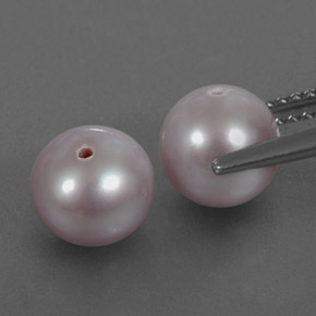 Pearl Gemstone in 7.2 mm Size for Sale, Pearl Stone in Lavender Color
