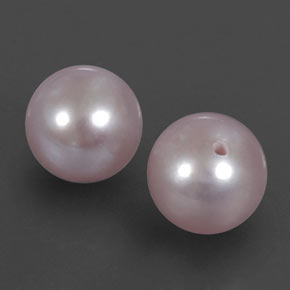 5.60 ctw Pink Pearl Stones, Natural Pearl in Half-Drilled Sphere Shape for Sale