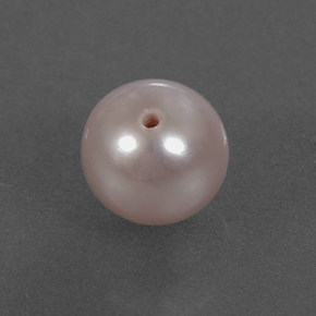 2.43 ct Pink Pearl Stone, Natural Pearl in Half-Drilled Sphere Shape for Sale