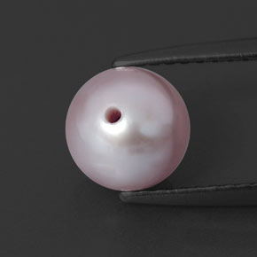 2.29 ct Blue Pearl Stone, Natural Pearl in Half-Drilled Sphere Shape for Sale