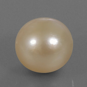 14.95 ct Yellow Pearl Gemstone, Pearl Gem in Spherical Shape for Sale.