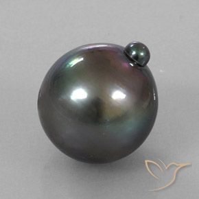 11.55 ct Gray Pearl Stone, Natural Pearl in Baroque Shape for Sale