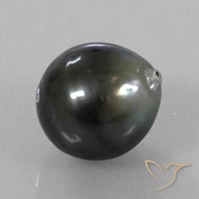 11.77 ct Gray Pearl Stone, Natural Pearl in Baroque Shape for Sale