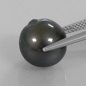 Pearl Gemstone in 11.6 mm Size for Sale, Pearl Stone in Silver Color