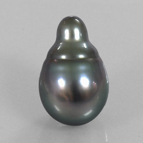13.21 ct Gray Pearl Gemstone, Pearl Gem in Baroque Shape for Sale.