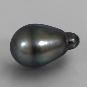 13.94 ct Gray Pearl Stone, Natural Pearl in Drop / Pear Shape for Sale
