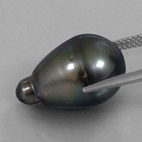 Pearl Gemstone in 18.2 x 11.4 mm Size for Sale, Pearl Stone in Silver Color