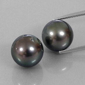 16.93 ctw Gray Pearl Gemstones, Pearl Gems in Spherical Shape for Sale.