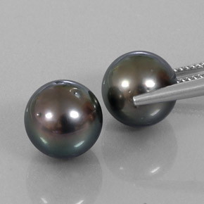 Pearl Gemstones in 10.6 mm Size for Sale, Pearl Stones in Silver Color