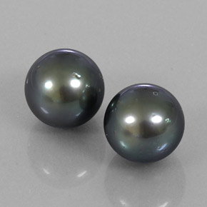 17.28 ctw Gray Pearl Stones, Natural Pearl in Spherical Shape for Sale
