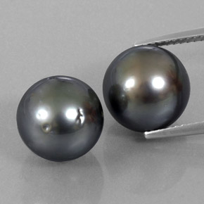 16.51 ctw Gray Pearl Gemstones, Pearl Gems in Spherical Shape for Sale.